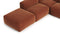 Le Mura - Le Mura Sectional Sofa, Left Corner, Rust Chenille