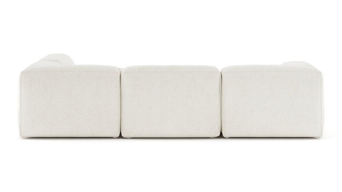 Le Mura - Le Mura Sectional Sofa, Right Corner, Natural Linen