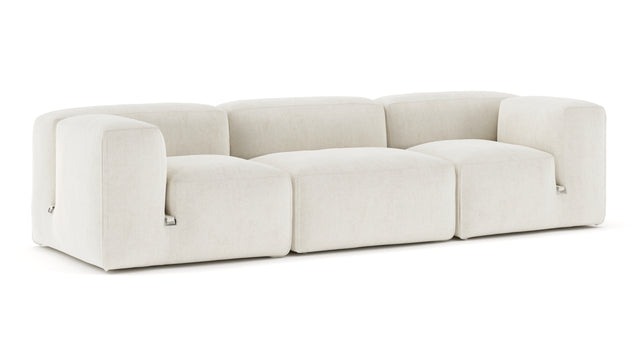 Le Mura - Le Mura Three Seater Sofa, Natural Linen