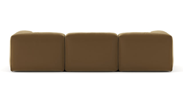 Le Mura - Le Mura Three Seater Sofa, Old Gold Luxe Velvet