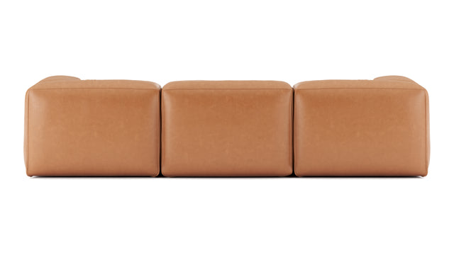 Le Mura - Le Mura Three Seater Sofa, Tan Vegan Leather