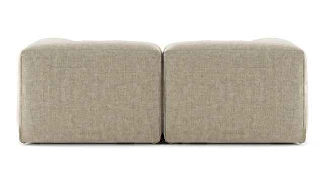 Le Mura - Le Mura Two Seater Sofa, Beige Gray Chenille