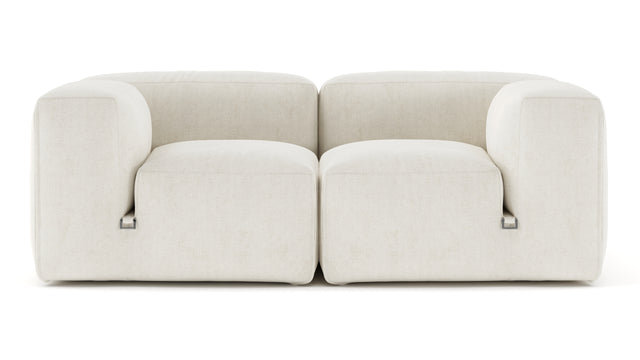 Le Mura - Le Mura Two Seater Sofa, Natural Linen