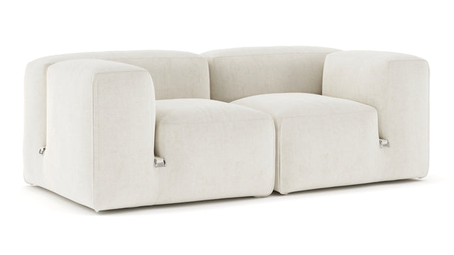 Le Mura - Le Mura Two Seater Sofa, Natural Linen