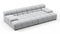 Tufty - Tufty Sectional, Extra Deep Sofa, Light Gray Wool