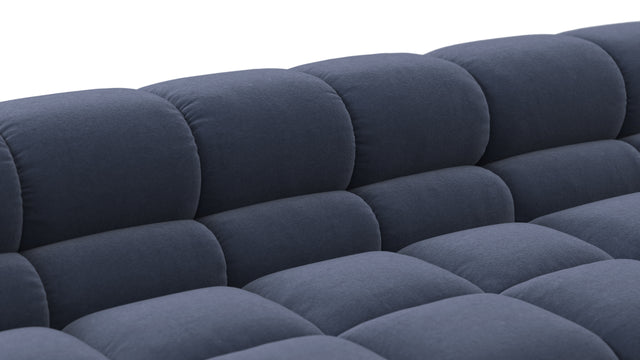 Tufted - Tufted Sectional, Extra Deep Sofa, Royal Blue Wool