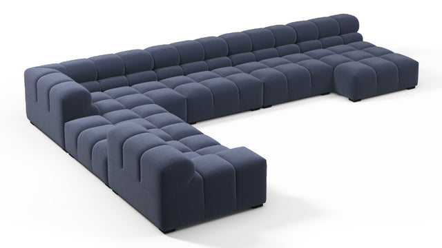 Tufty - Tufty Sectional, Extra Large Left Corner, Royal Blue Wool