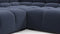 Tufted - Tufted Sectional, Large Left Corner, Royal Blue Wool