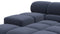 Tufted - Tufted Sectional, Left Corner, Royal Blue Wool