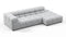 Tufty - Tufty Sectional, Small L, Right, Light Gray Wool