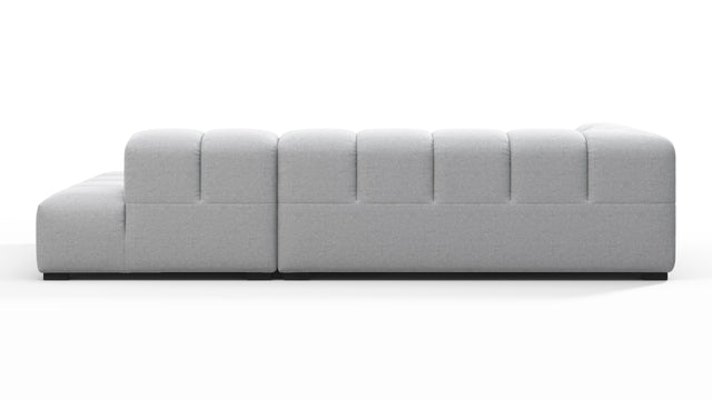 Tufty - Tufty Sectional, Small L, Right, Light Gray Wool