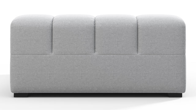 Tufted - Tufted Module, Deep Large Left Arm, Light Gray Wool