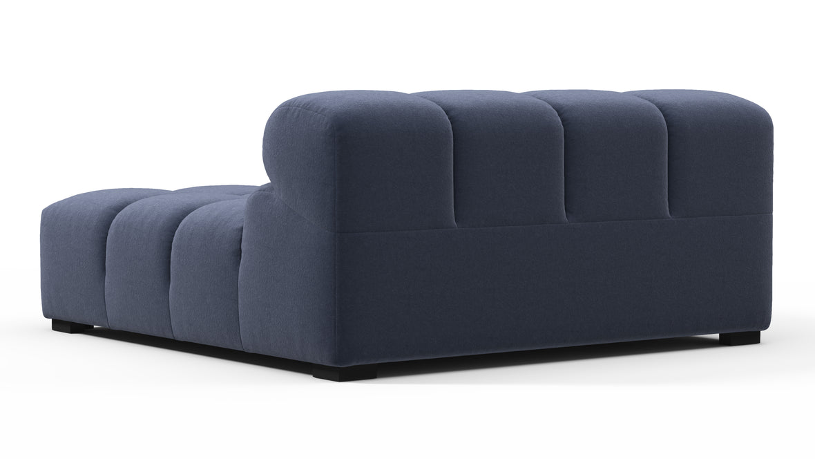 Tufted - Tufted Module, Deep Large Left Arm, Royal Blue Wool