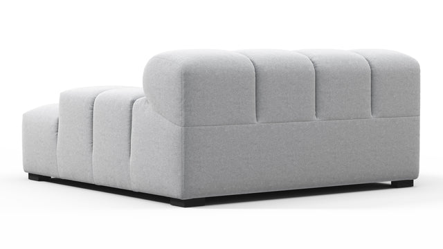 Tufted - Tufted Module, Deep Large Right Arm, Light Gray Wool