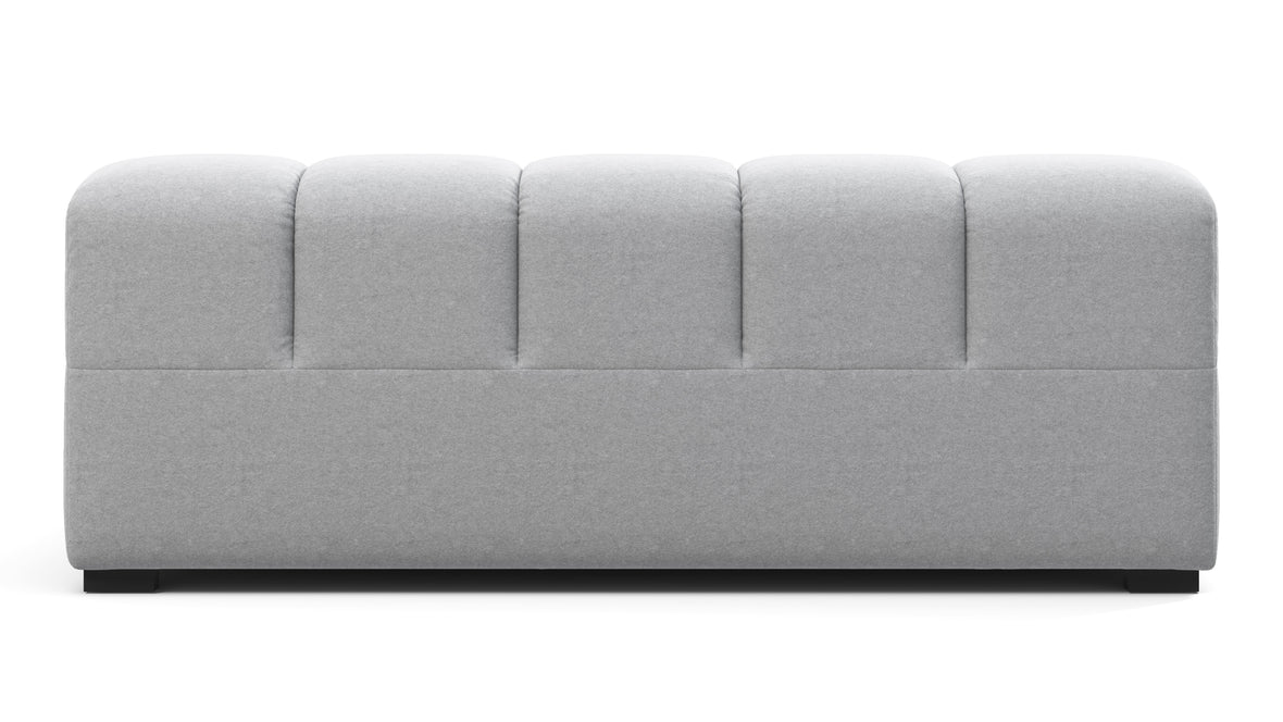 Tufted - Tufted Module, Extra Large Left Arm, Light Gray Wool