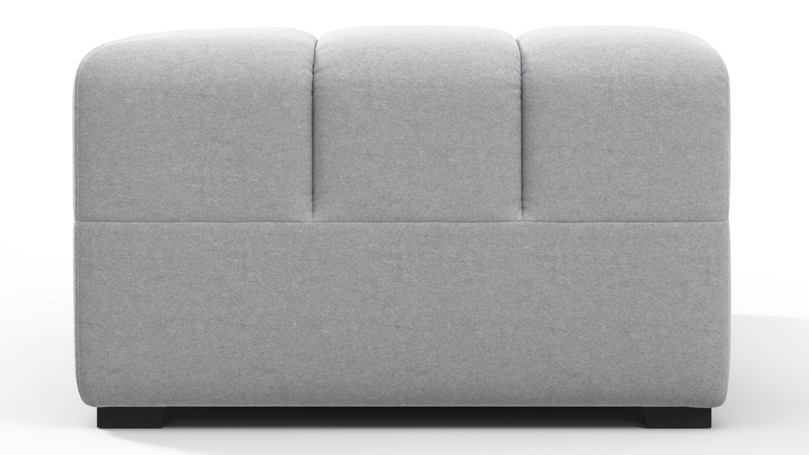 Tufted - Tufted Module, Large Left Corner, Light Gray Wool