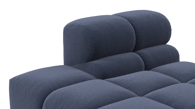 Tufted - Tufted Module, Left Chaise, Armless, Royal Blue Wool