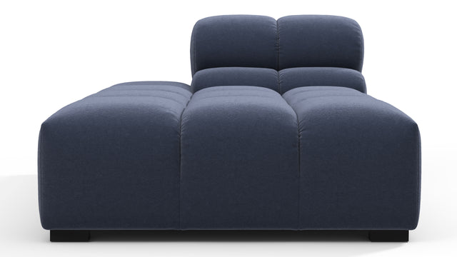 Tufted - Tufted Module, Left Chaise, Armless, Royal Blue Wool