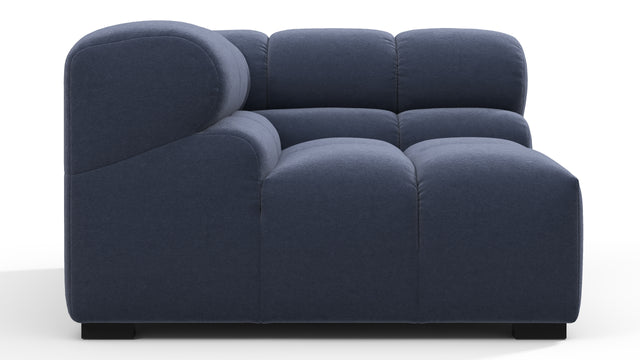 Tufted - Tufted Module, Left Corner, Royal Blue Wool