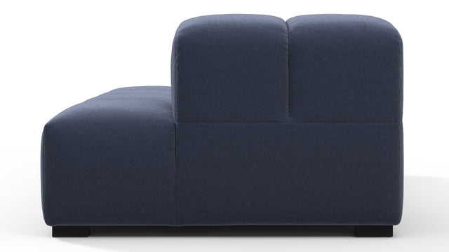 Tufted - Tufted Module, Right Chaise, Armless, Royal Blue Wool