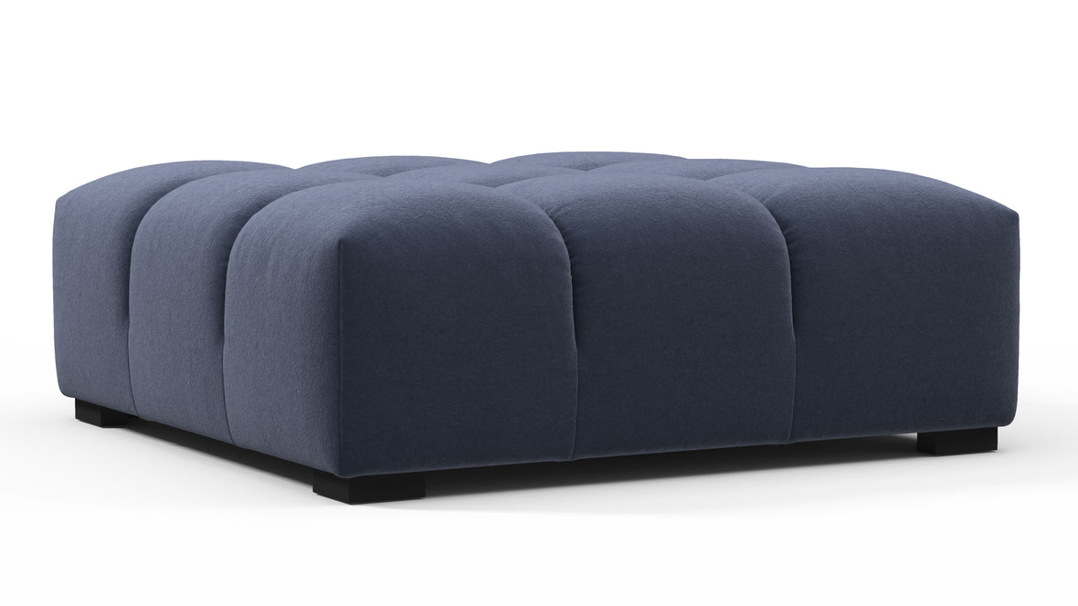 Tufty - Tufty Ottoman, Royal Blue Wool