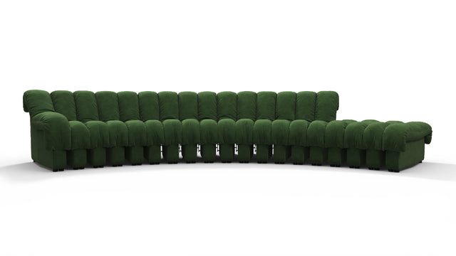 DS 600 - DS 600 Sectional, Combination 1, Left Arm, Tarragon Vegan Suede