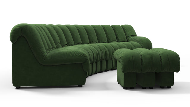 DS 600 - DS 600 Sectional, Combination 2, Right Arm, Tarragon Vegan Suede