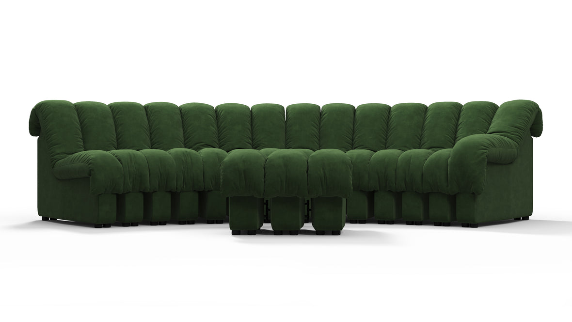 DS 600 - DS 600 Sectional, Combination 2, Right Arm, Tarragon Vegan Suede