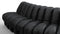 DS 600 - DS 600 Double Sided Curved Sectional, Black Vegan Leather