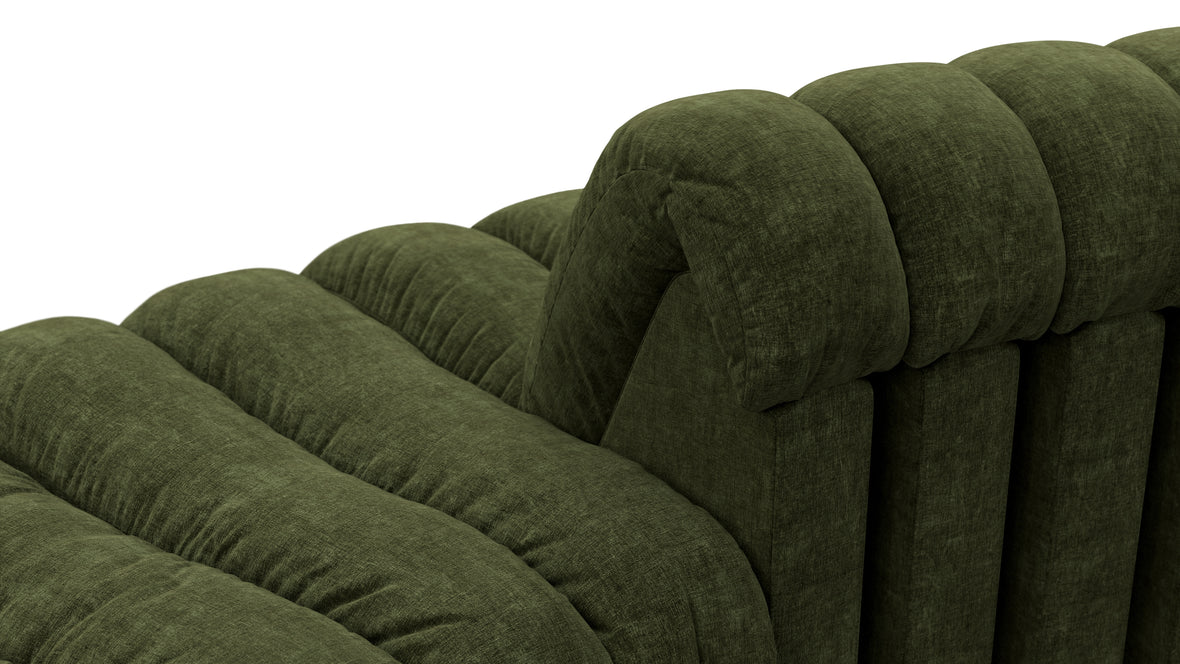 DS 600 - DS 600 Double Sided Curved Sectional, Moss Green Chenille