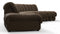 DS 600 - DS 600 Large Open End Sofa, Distressed Brown Vegan Leather