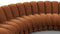 DS 600 - DS 600 Large Sectional, U Shape, Burnt Orange Vegan Suede