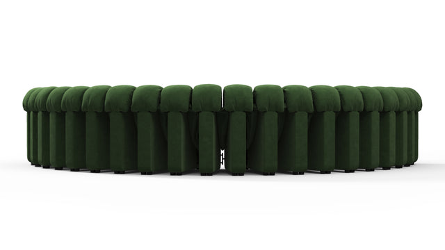 DS 600 - DS 600 Large Sectional, U Shape, Tarragon Vegan Suede