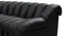 DS 600 - DS 600 Small Open End Sofa, Left, Black Vegan Leather