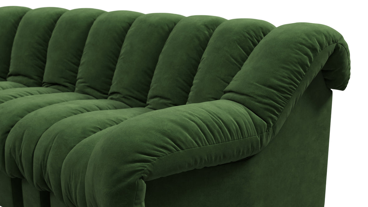 DS 600 - DS 600 Small Open End Sofa, Left, Tarragon Vegan Suede