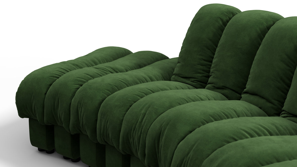 DS 600 - DS 600 Small Open End Sofa, Left, Tarragon Vegan Suede