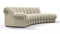 DS 600 - DS 600 Small Open End Sofa, Right, Eggshell Vegan Suede