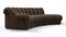 DS 600 - DS 600 Small Open End Sofa, Right, Distressed Brown Vegan Leather