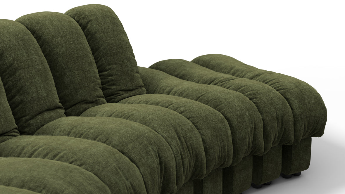 DS 600 - DS 600 Small Open End Sofa, Right, Moss Green Chenille