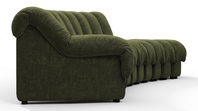 DS 600 - DS 600 Small Open End Sofa, Right, Moss Green Chenille