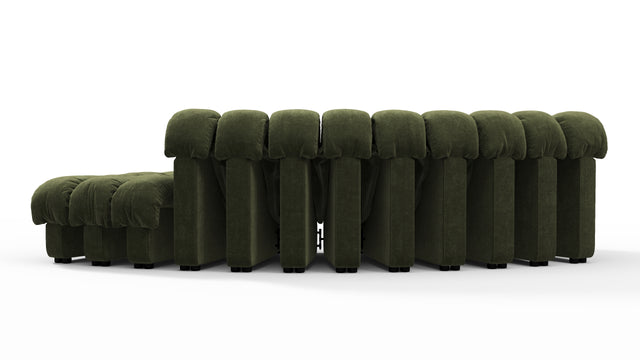 DS 600 - DS 600 Small Open End Sofa, Right, Moss Green Chenille