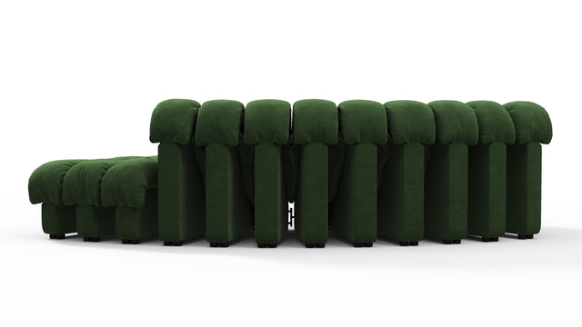 DS 600 - DS 600 Small Open End Sofa, Right, Tarragon Vegan Suede