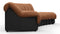 DS 600 - DS 600 Small Open End Sofa, Right, Vintage Tan and Black Vegan Leather