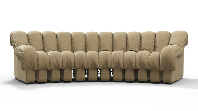 DS 600 - DS 600 Three Seater Sofa, Beige Vegan Leather