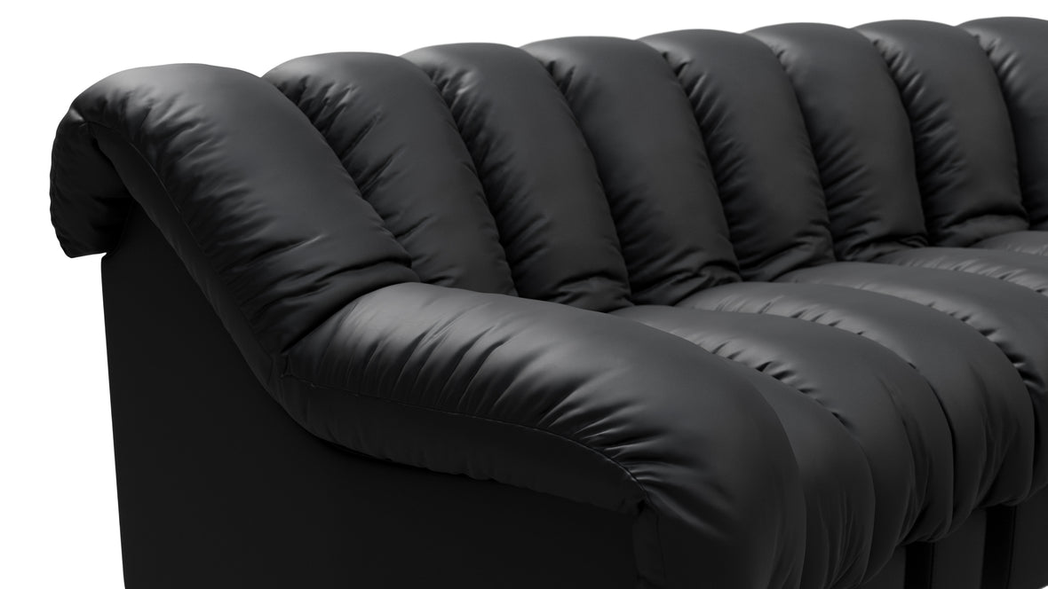 DS 600 - DS 600 Three Seater Sofa, Black Vegan Leather