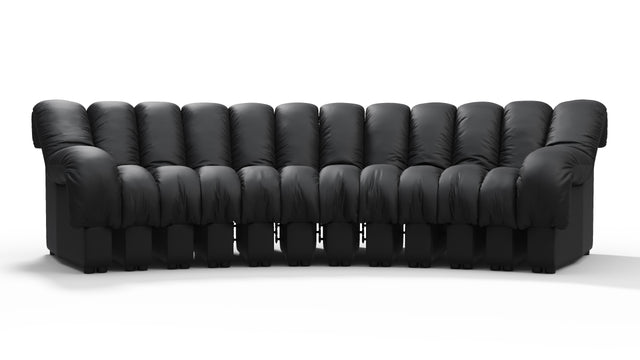 DS 600 - DS 600 Three Seater Sofa, Black Vegan Leather