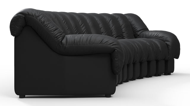 DS 600 - DS 600 Three Seater Sofa, Black Vegan Leather