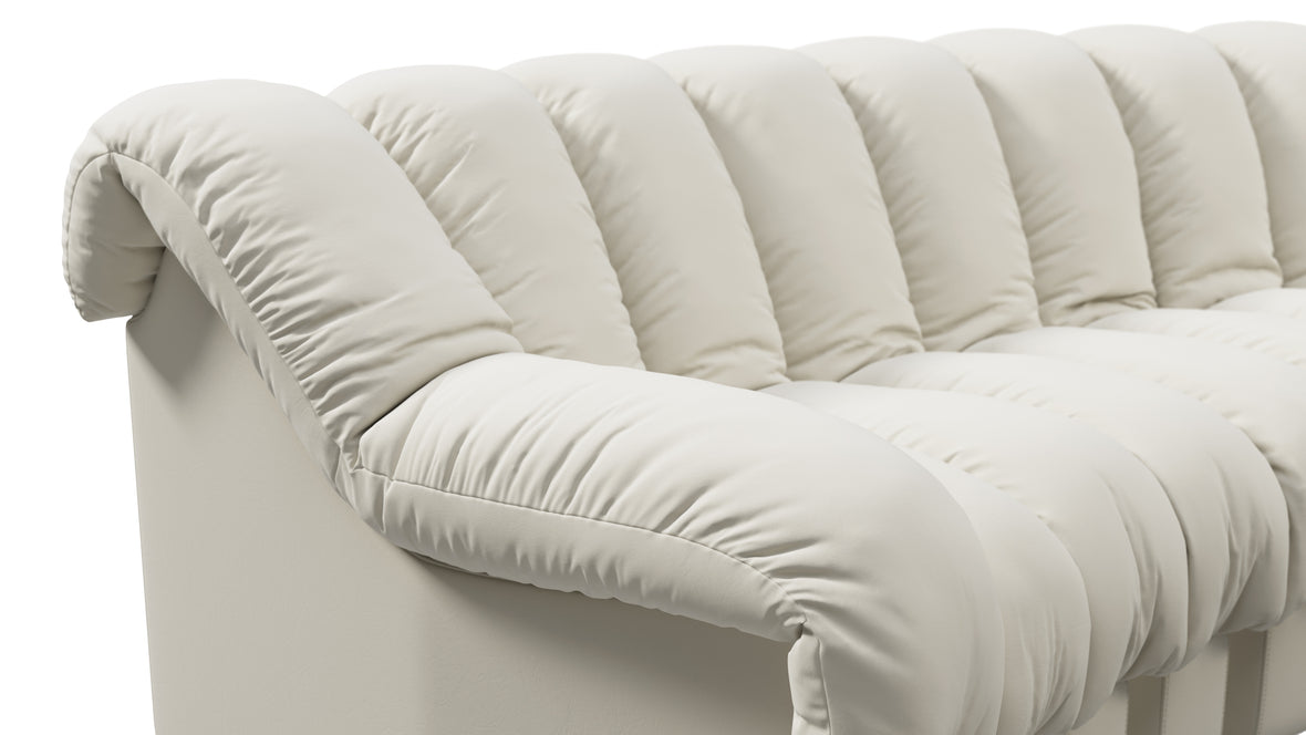 DS 600 - DS 600 Three Seater Sofa, Cream Vegan Leather