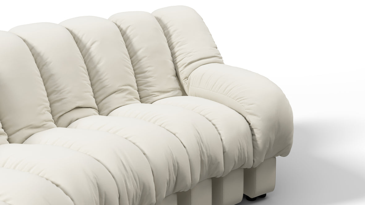 DS 600 - DS 600 Three Seater Sofa, Cream Vegan Leather