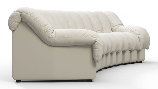 DS 600 - DS 600 Three Seater Sofa, Cream Vegan Leather